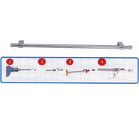 BARRA DA CUCINA ARTIK CM.60 IN BLISTER CROMATA