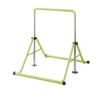 Barra da ginnastica pieghevole, altezza regolabile, barra orizzontale, barra da allenamento for palestra domestica, supporto for barra da allenamento for ragazzi, 660 libbre(Green)