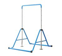 Barra da ginnastica pieghevole Barra orizzontale Barra da allenamento regolabile in altezza for palestra domestica Barra da allenamento junior Supporto 660 libbre(Blue)