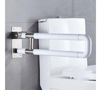 Barra Dappoggio Pieghevole per WC 70CM, Maniglia in Acciaio Inossidabile Maniglione Bagno Disabili Maniglia di Sicurezza per Doccia Maniglione di Sostegno Maniglioni per Anziani Bianco 70cm/27.5in