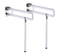 Barra dappoggio pieghevole per WC bagno disabile maniglia Antiscivolo Resistenti in acciaio inox maniglione disabili 80 cm per disabili anziani e incinte (carico fino a 300 kg)