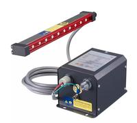 Barra d'aria ionizzante con generatore ad alta tensione per eliminazione statica, equilibrio ionico ≤ 25V, ideale per uso industriale ed elettronico