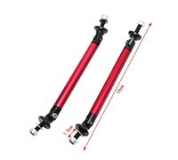 Barra Del Labbro Del Paraurti Per Auto 2x Paraurti Anteriore Universale Regolabile Con Splitter For Labbra, Barra Di Supporto Asta Rinforzo, Esterno Auto(19cm Red)