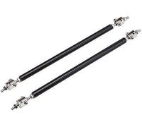 Barra Del Labbro Del Paraurti Per Auto Auto Splitter Rods Racing Regolabile Paraurti Posteriore Labbro Supporto Puntone Brace Tie Pull Bar 150/200mm Universale 1 Paio(15CM Black)