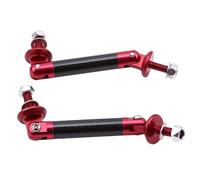 Barra Del Labbro Del Paraurti Per Auto Kit barra di supporto for splitter for paraurti anteriore regolabile da corsa universale 2 pezzi Tuning for lo styling dell'auto(Red)