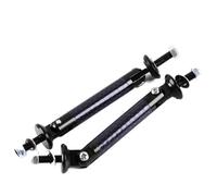 Barra Del Labbro Del Paraurti Per Auto Kit barra di supporto for splitter for paraurti anteriore regolabile da corsa universale 2 pezzi Tuning for lo styling dell'auto(Noir)