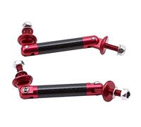 Barra Del Labbro Del Paraurti Per Auto Kit barra di supporto for splitter for paraurti anteriore regolabile da corsa universale 2 pezzi Tuning for lo styling dell'auto(Red)