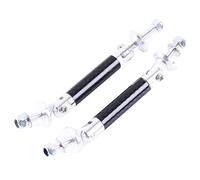 Barra Del Labbro Del Paraurti Per Auto Kit barra di supporto for splitter for paraurti anteriore regolabile da corsa universale 2 pezzi Tuning for lo styling dell'auto(Silver)