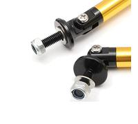 Barra Del Labbro Del Paraurti Per Auto Lega di alluminio universale for auto anteriore paraurti posteriore spoiler puntone asta cravatta barra supporto 10 cm 15 20(15cm Gold)