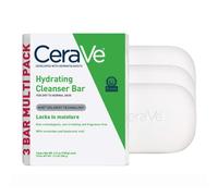 Barra detergente idratante Cerave | Codice e detergente per il viso senza sapone con crema idratante al 5% | Senza fragranza | 3-pack 4,5 once ciascu