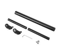 Barra di bilanciamento per moto Aramox, barra di bilanciamento CNC in lega di alluminio Barra di rinforzo per manubrio esteso per moto(nero)