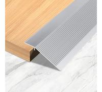Barra di copertura per porte in alluminio, listello di transizione per livellamento dell'altezza, per aperture di porte, davanzali, rampe, piastrelle, pavimenti in laminato, superare l'altezza tra