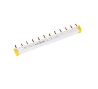 Barra di distribuzione 1P Interruttore automatico a 12 posizioni Morsettiera 2p3 Collegamento interruttore aria in rame a 24 circuiti Barra di rame(A9XPH312-3P 12 circuits)