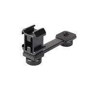 Barra di estensione del supporto per microfono con attacco cardanico a tripla slitta fredda, adattatore per treppiede del telefono Stabilizzatore per supporto cardanico per microfono con luce video