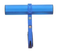 Barra di Estensione per Bici, Supporto Manubrio Blu in Metallo | Installazione Luci e Cronometro, Leggero e Antiscivolo, Struttura Blu in Metallo e Plastica