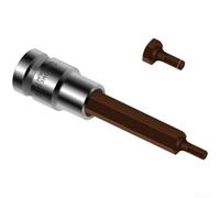 Barra di estensione per presa da 1/2", adattatore esagonale per chiave elettrica per avvitatore a percussione, accessorio per cacciavite a pressione in acciaio (A)