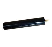 Barra di estensione per stecca da biliardo, 15,2 cm, in plastica, con cuspide o denti rotondi, accessorio di qualità per stecche da biliardo con fori inferiori, colore nero (denti a zoppide)