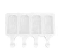 Barra di ghiaccio in silicone multi griglia stampo gelati resistenti al calore che producono cucina muffa cucina fai -da -te (4 bastoncini di ghiaccio con frange)