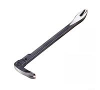 Barra di leva 3 in 1 resistente con coda di rondine e testa piatta per demolizione edilizia e trazione delle unghie, realizzato in acciaio resistente alla ruggine, 30,6 cm (C)