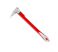 Barra di leva per rimozione unghie resistente con doppia fessura per unghie per l'accesso da più angoli e finitura resistente per una maggiore durata (200 mm)