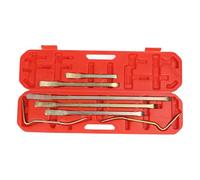 Barra di leva per riparazione ammaccature, 7 pezzi, strumento resistente per la rimozione del pannello di rivestimento, aste per riparazione ammaccature per danni grandine e