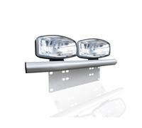 Barra Di Luce Per Targa In Alluminio + Fari Spot Jumbo Per Peugeot Partner 2019+