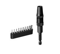 Barra di prolunga magnetica nera 6,35 mm esagonale 30 gradi curva 360 cromo vana