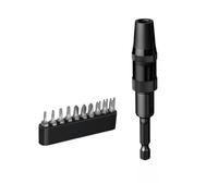 Barra di prolunga magnetica nera 6,35 mm esagonale 30 gradi curva 360 cromo vana
