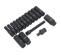 Barra di prolunga per prese metriche a impatto profonde da 1/2" + giunto univ...