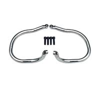 Barra di protezione anteriore per motore per motocicletta, nera lucida e cromata, adatta per Indian Chief Dark Horse Bobber 2022-2024 Motociclette protezioni motore Piastra Paramotore(Chrome)