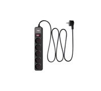 PROTEZIONE DA SOVRATENSIONE AKYGA AK-SP-05A, 1,8 m, 5 prese, interruttore, CE