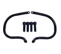 Barra di protezione motore anteriore per motocicletta cromata e nera adatta per Indian Chief Dark Horse Bobber 2022-2024 Motociclette protezioni motore Piastra Paramotore(1)