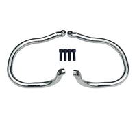 Barra di protezione motore anteriore per motocicletta cromata e nera adatta per Indian Chief Dark Horse Bobber 2022-2024 Motociclette protezioni motore Piastra Paramotore(Chrome)