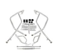 Barra di protezione Paraurti Paramotore Per Telaio, Protezione Anticaduta Per Ducati DesertX 2022 2023 2024, Barra Di Superiore E Inferiore Per Moto, Compatibile Con Parti Antiurto(Silver)