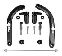 Barra di protezione per moto Misura Per KAWASAKI Z900RS 2018-2025 Paratelaio Crash Bar Pad Protector Accessorie Motore Paraurti di Protezione Protezione Motore Paraurti(Black Upgraded)
