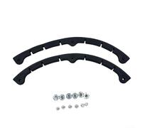 Barra di protezione per snowboard, set di due pezzi per proteggere il bordo del ponte su snowboard, sci, skateboard, longboard, striscia di plastica curva contro l'usura e (L)