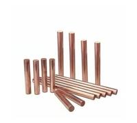 Barra di rame da 3 a 30 mm, in metallo pieno, for vari modelli di alberi, fai da te, aerei, navi, automobili, manici di coltelli(6x100mm 3pcs)