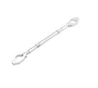 Barra di Rinforzo Manubrio Barra Di Bilanciamento Regolabile Per Motocicletta, Parti Di Modifica Degli Accessori Universali In Lega Di Alluminio CNC(Silver)