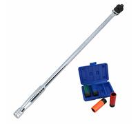 Barra di rottura trasmissione 1/2" + 4pz dadi metrici per cerchi in lega pres...