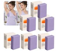 Barra di Sapone Deodorante al Cachi alla Lavanda, Sapone da Bagno Idratante Ricco Schiumogeno, Detergente all'Estratto di Kaki, Compressa di Lavaggio Kaki, Suds Deodoranti con Lavanda (6PCS)