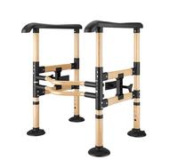 Barra di sicurezza for WC, barra di sicurezza for WC, telaio di assistenza alla sicurezza indipendente, braccia e gambe regolabili, si adatta alla maggior parte dei WC, facile da installare