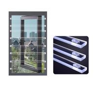 Barra di sicurezza invisibile per finestre, regolabile, per balcone e griglia, asta di ricambio con accessori (88 cm) per migliorare la sicurezza e la sicurezza
