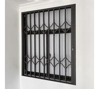 Barra di sicurezza per finestre con serratura, protezione scorrevole regolabile per la sicurezza domestica, barra antifurto per cantina, balcone, capanno