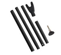 Barra di sicurezza per porta, resistente, antifurto, in ferro regolabile, robusta protezione per casa e appartamento, ideale per camere d'albergo, viaggi, maggiore sicurezza, 105 x 2 x 2 cm