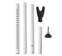 Barra di sicurezza per porta resistente, regolabile in ferro antifurto, fermaporta rinforzato per casa, appartamento, viaggi e sicurezza in hotel, base antiscivolo, 100 x 2 x 2 cm