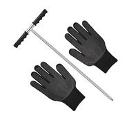 Barra di sondaggio | Barra per test di compattazione del suolo | Rilevatore di fosse settiche e tubi in acciaio inossidabile con regolabile e manico a T per sondaggio terrestre