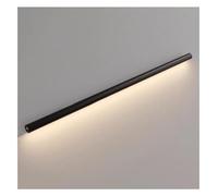 Barra di sostegno a LED da parete, 50 cm, colore nero, per scale a destra/sinistra, soluzione di illuminazione per interni ed esterni, elegante e funzionale
