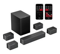 Barra di Suono Ultimea Poseidon D70 7.1 410W Bluetooth HDMI ARC Bassi Profondi Nera