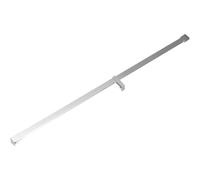 Barra di supporto da parete per pannello doccia, staffa a T a 90° per porta doccia da 8-12 mm, bilizer in resina oscillante, argento 1,5 mm, lunghezza 2,8 m / 9.2ft