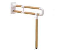 Barra di supporto for WC ribaltabile, telaio di sicurezza in acciaio inossidabile montato a parete con maniglie, barra di sostegno antiscivolo for disabili, anziani